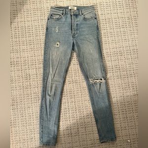 Reformation high rise slim jeans size 25 (runs small, more like a 24)